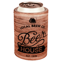 Thumbnail for White Sublimatable Wrap Can/Bottle Beverage Holder with Velcro