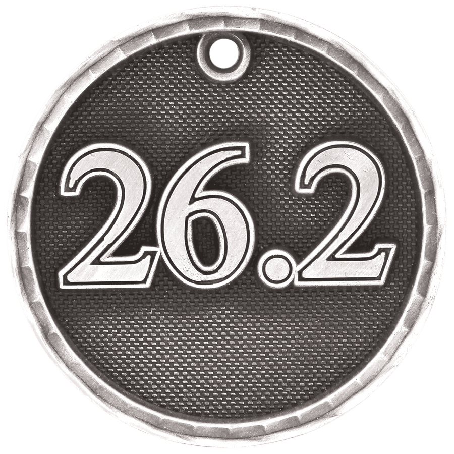 2" Antique Gold 3D Marathon Medal