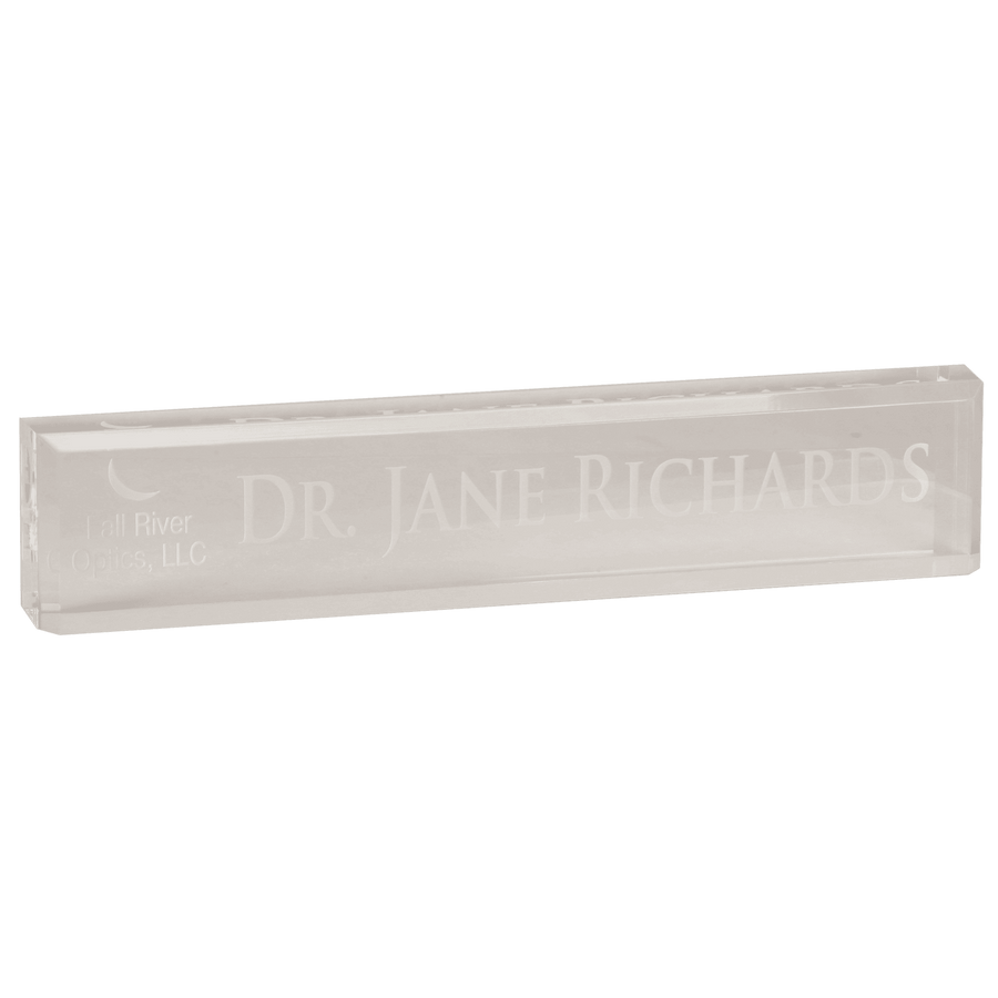 10" x 2" Black Acrylic Desk Wedge
