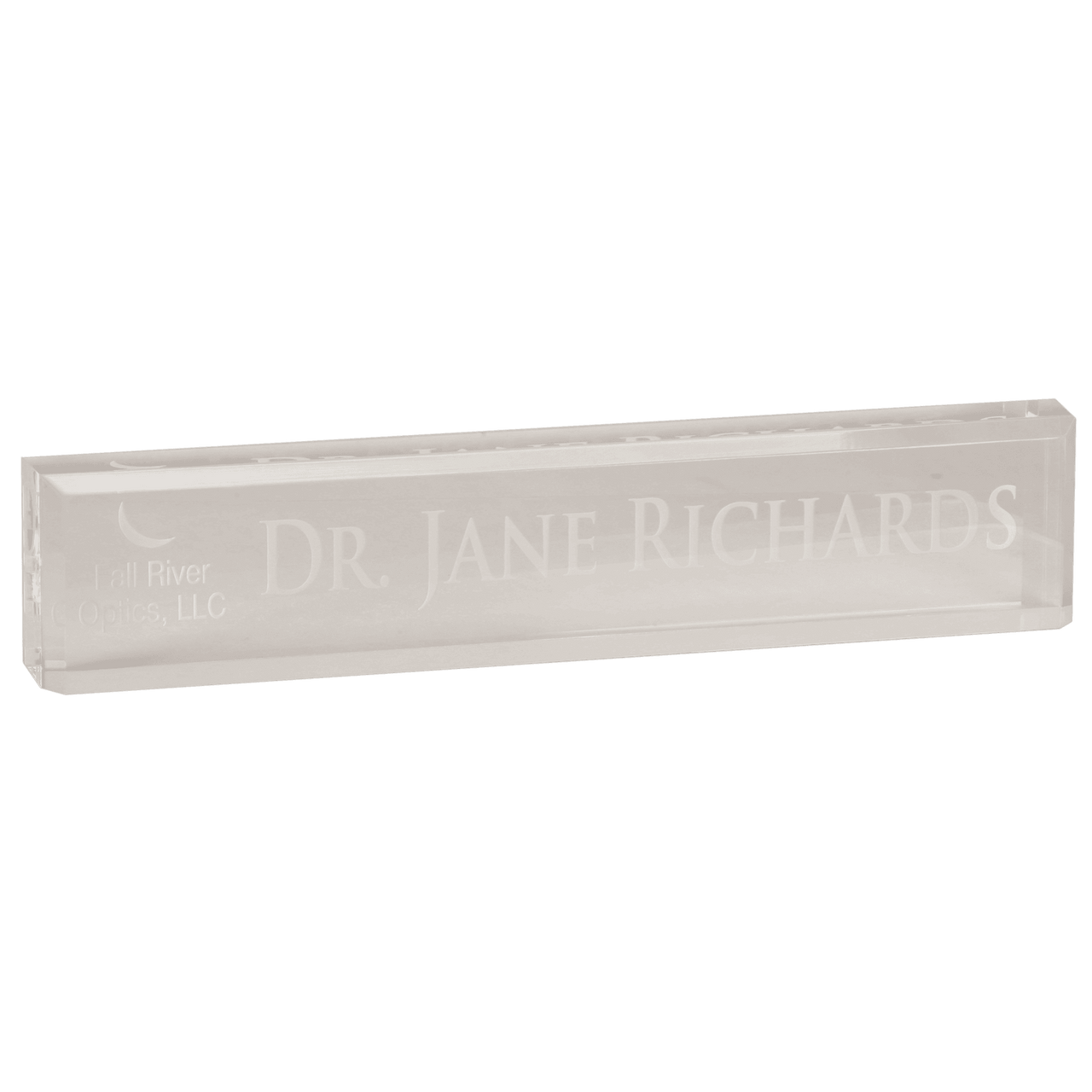 10" x 2" Black Acrylic Desk Wedge