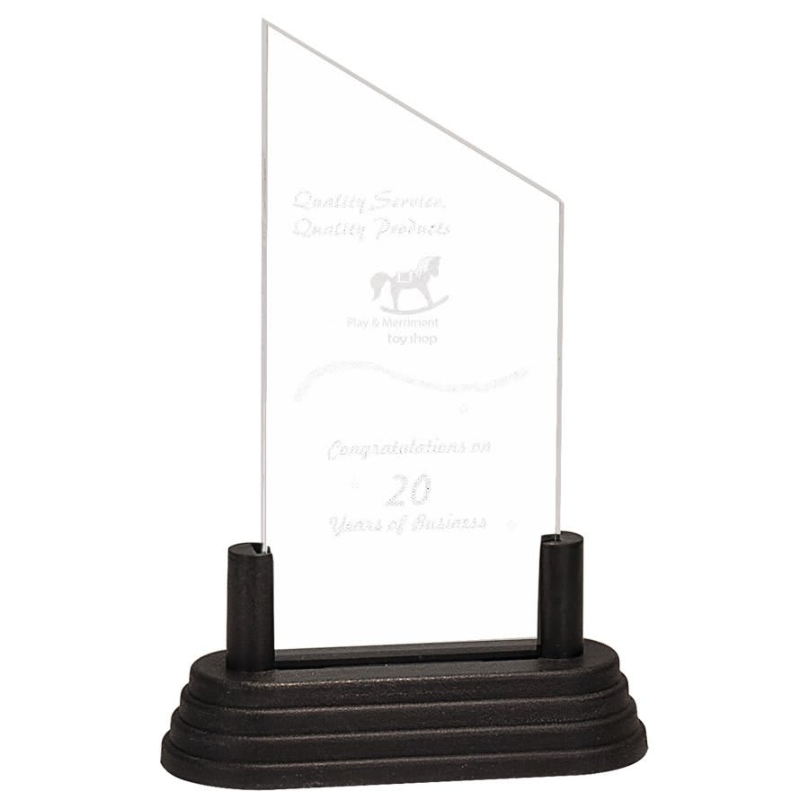 3" x 5" Clear Peak Pop-In Acrylic (Base not included)