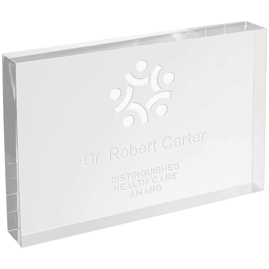 4" X 6" Clear Rectangle Square Cut Acrylic