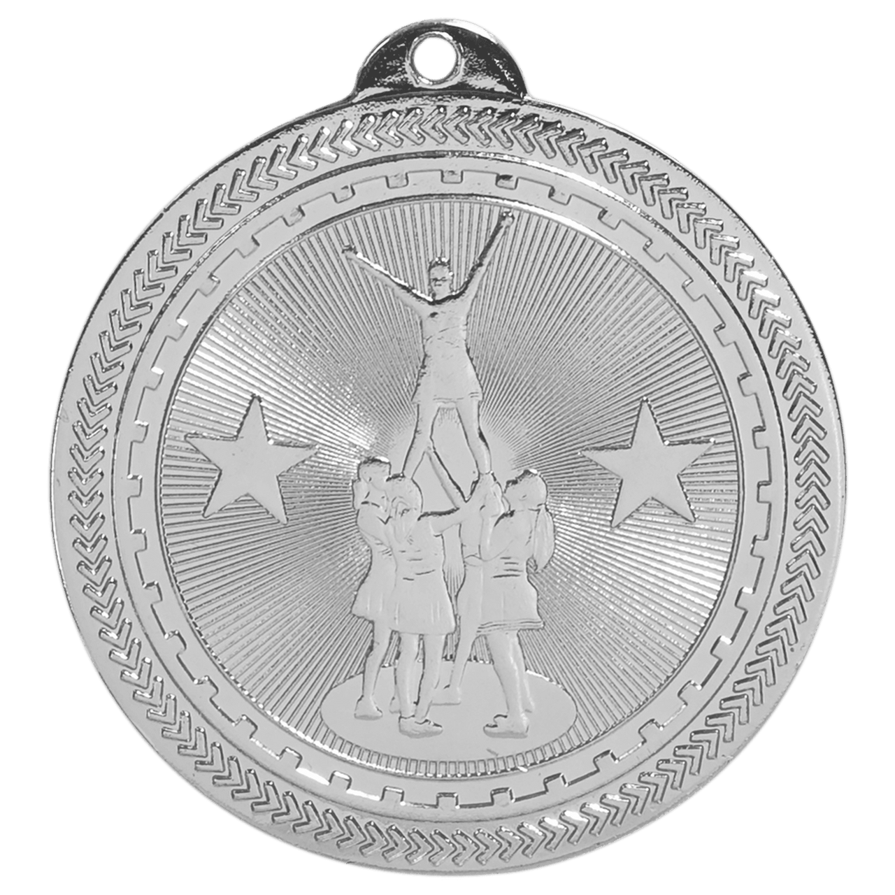 2" Bright Gold Competitive Cheer Laserable BriteLazer Medal
