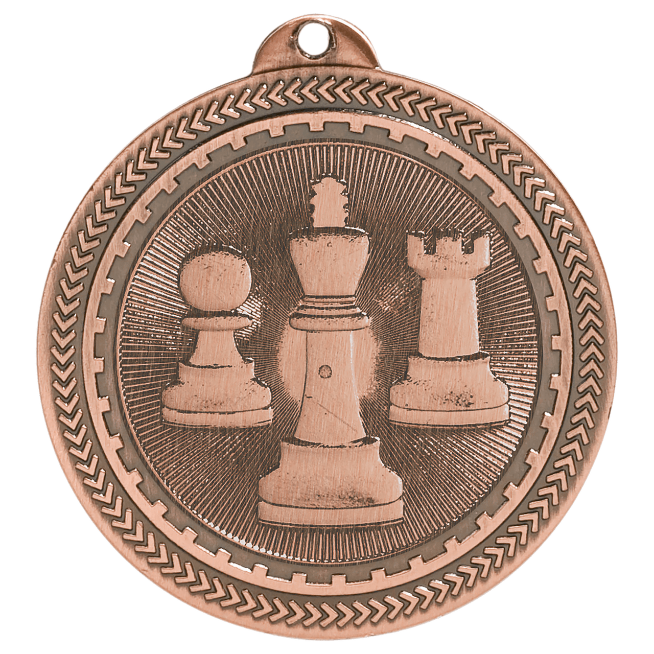 2" Bright Gold Chess Laserable BriteLazer Medal