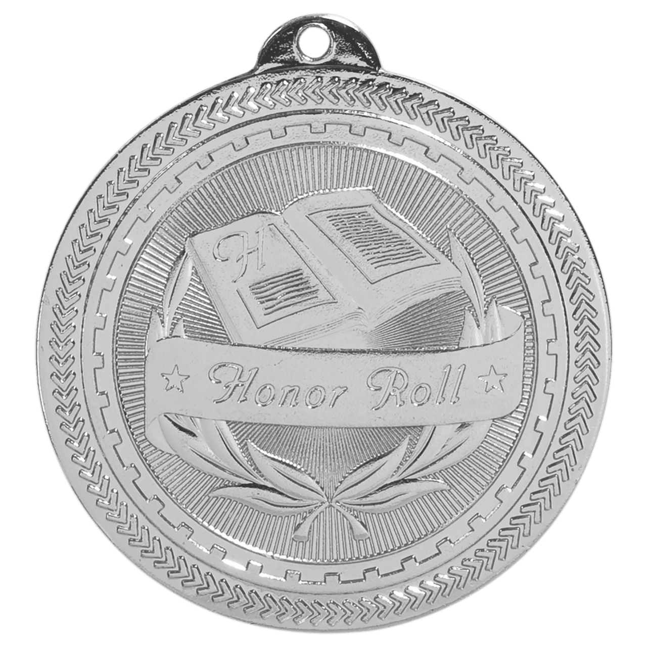 2" Antique Bronze Honor Roll Laserable BriteLazer Medal