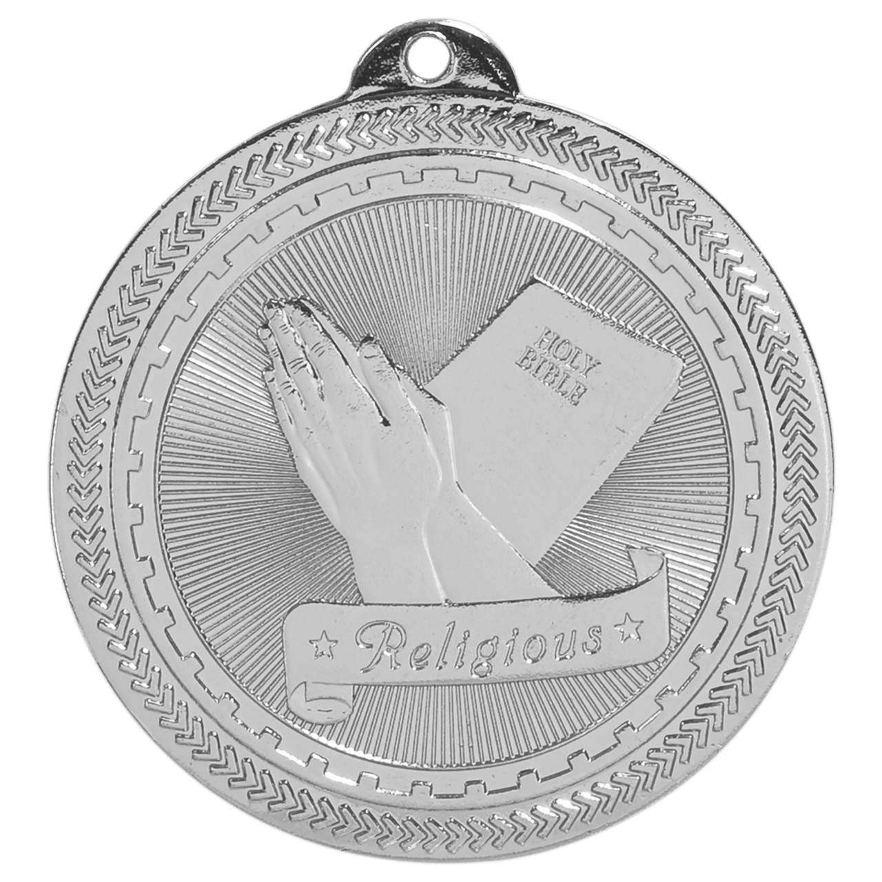 2" Bright Gold Religious Laserable BriteLazer Medal