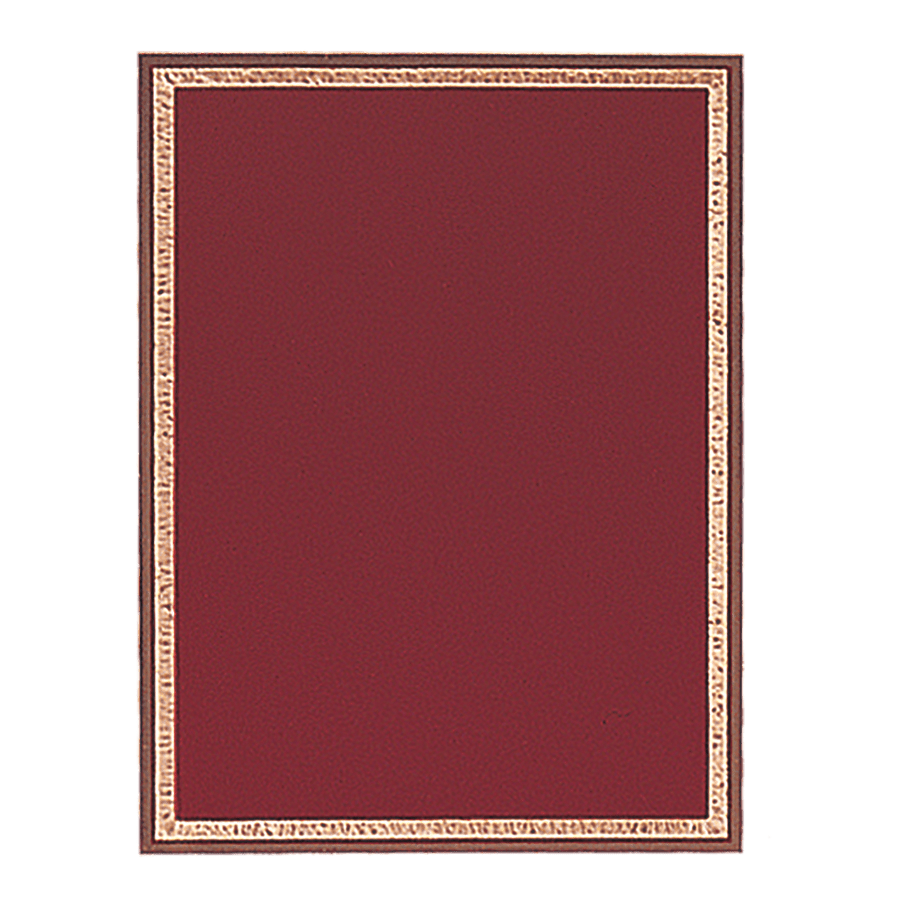 4" x 6" Red/Gold Brass Plated Steel Florentine Plaque Plate