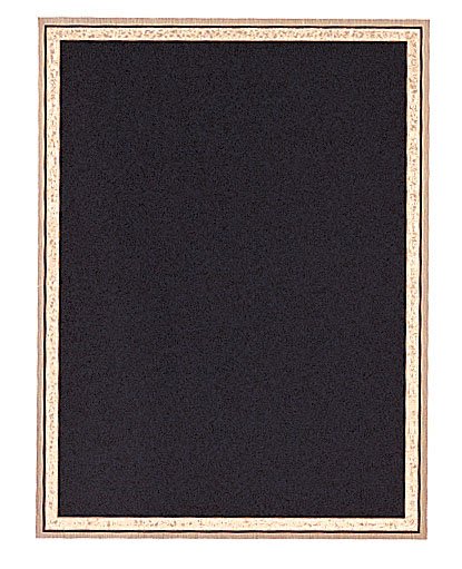 4" x 6" Black/Gold Brass Plated Steel Florentine Plaque Plate