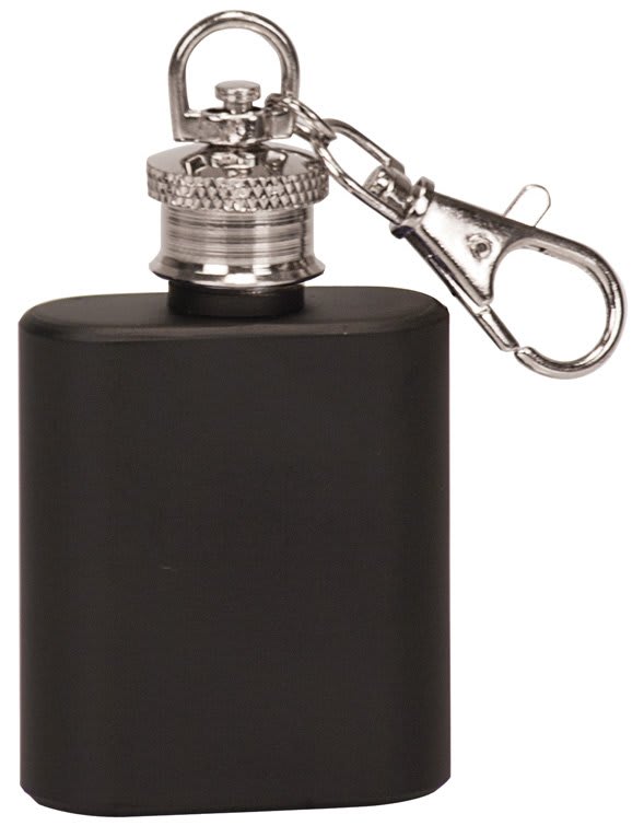 1 oz. Flask Keychain - Gloss and Matte Finishes in Various Styles