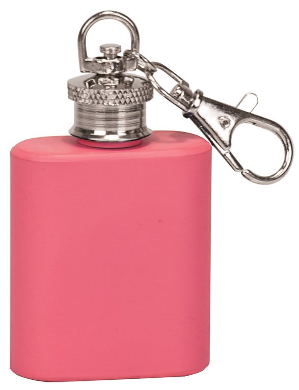 1 oz. Flask Keychain - Gloss and Matte Finishes in Various Styles