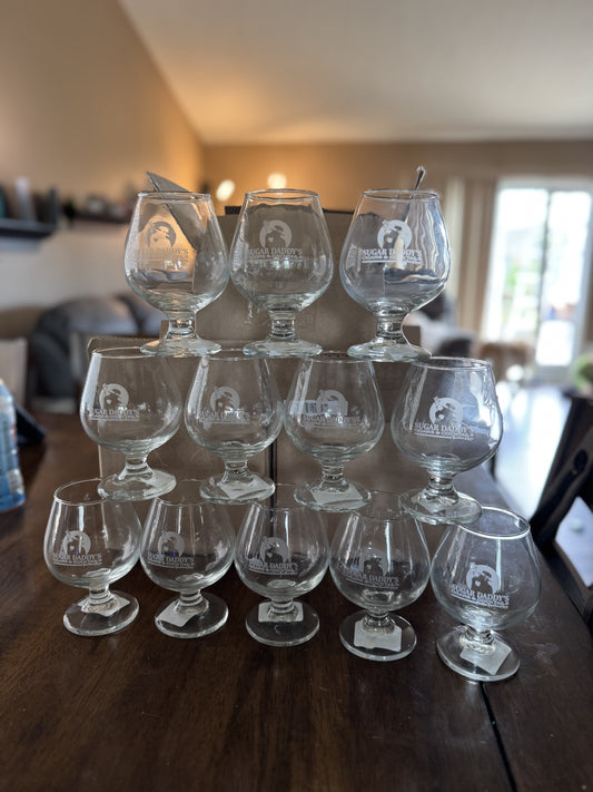 Custom 12 oz Brandy Glasses Set of 4