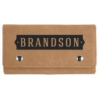 Thumbnail for Light Brown Laserable Leatherette Card & Dice Set