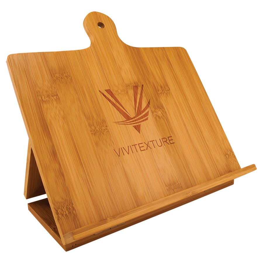 13 3/4" x 11" x 5/16" Bamboo Two Tone Cutting Board with Handle