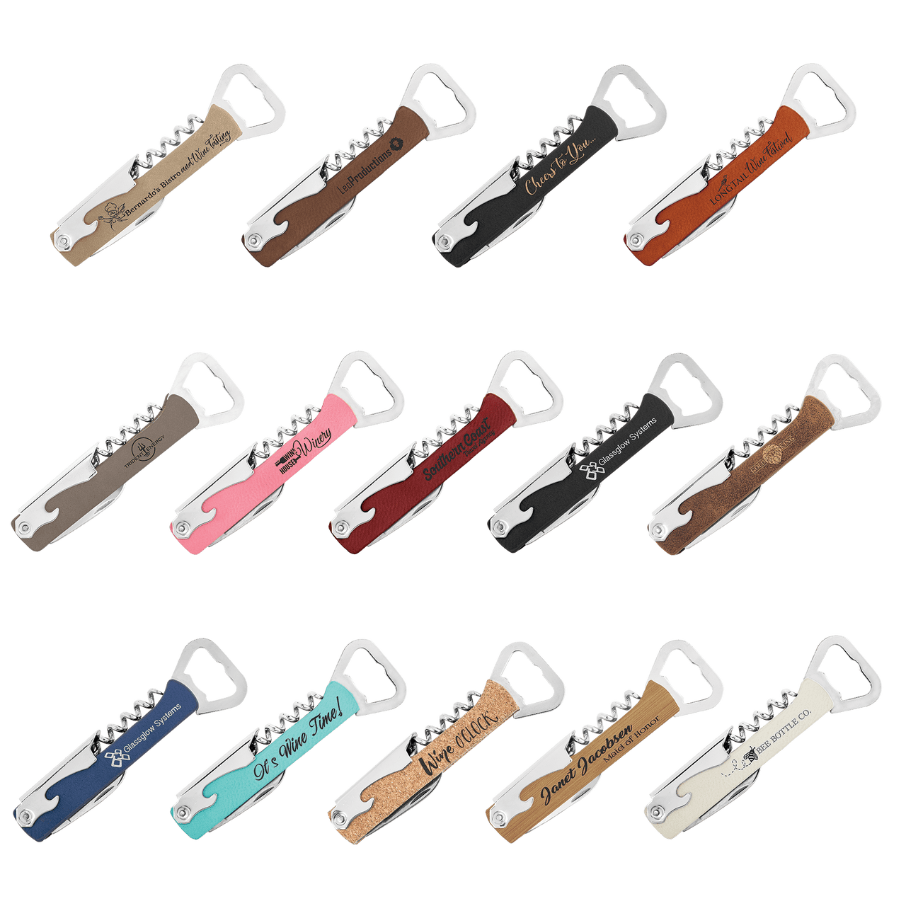 Corkscrew Wine Bottle Opener Sample Set