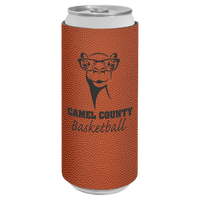 Thumbnail for Basketball Laserable Leatherette Slim Beverage Holder