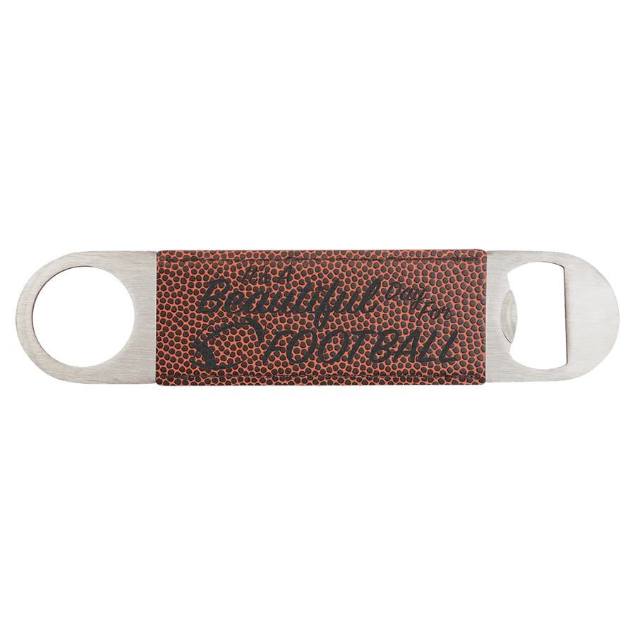 1 1/2" x 7" Laserable Leatherette Bottle Opener Collection
