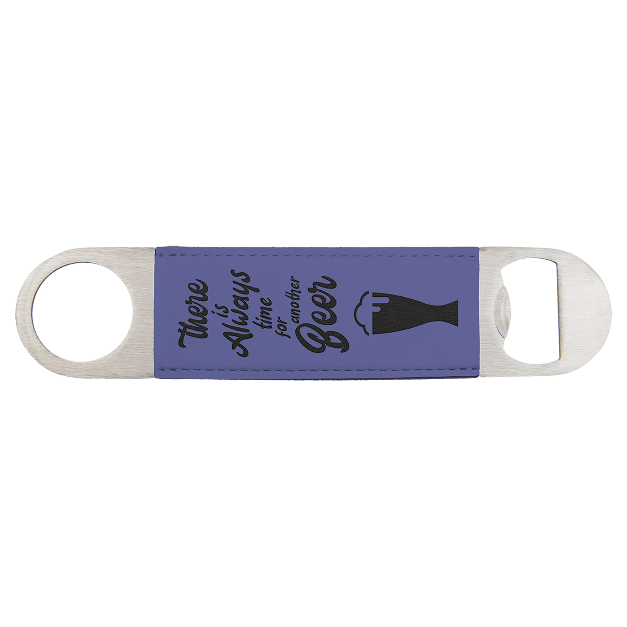 1 1/2" x 7" Laserable Leatherette Bottle Opener Collection