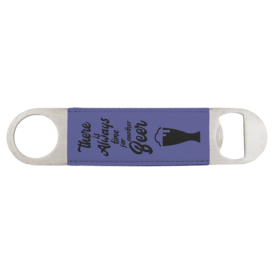 1 1/2" x 7" Laserable Leatherette Bottle Opener Collection