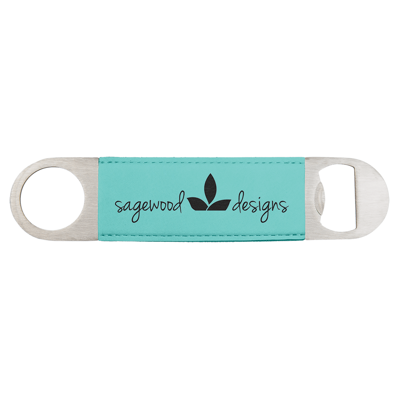 1 1/2" x 7" Laserable Leatherette Bottle Opener Collection