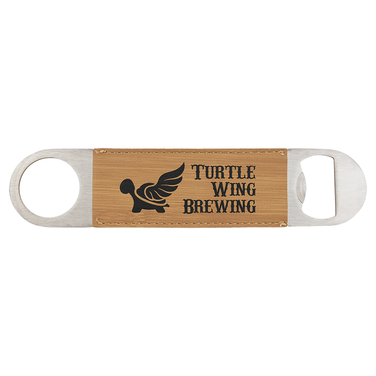 1 1/2" x 7" Laserable Leatherette Bottle Opener Collection