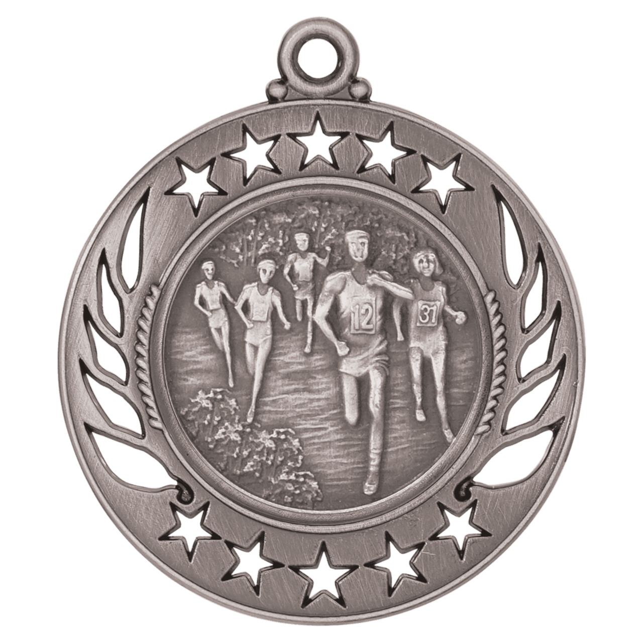 2 1/4" Antique Gold Cross Country Galaxy Medal