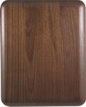 12" x 15" Elliptical Edge Round Corner Genuine Walnut Plaque