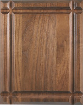 9" x 12" Round Corner Raised Face Genuine Walnut Plaque