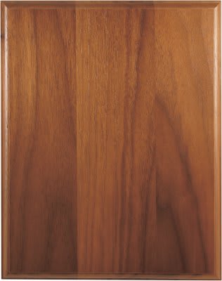 10 1/2" x 13" Step-Edge Genuine Walnut Plaque