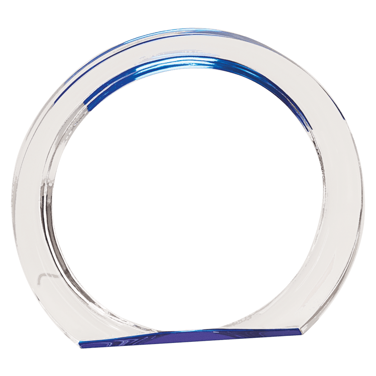 6 3/8" Blue Round Halo Acrylic