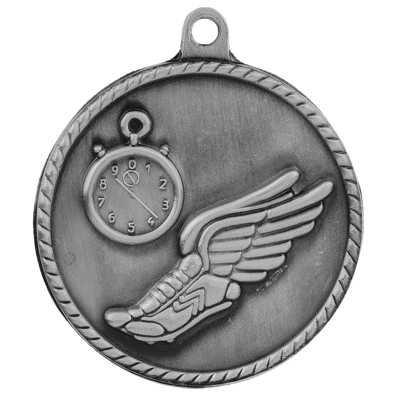 2" Antique Gold Track High Relief Medal