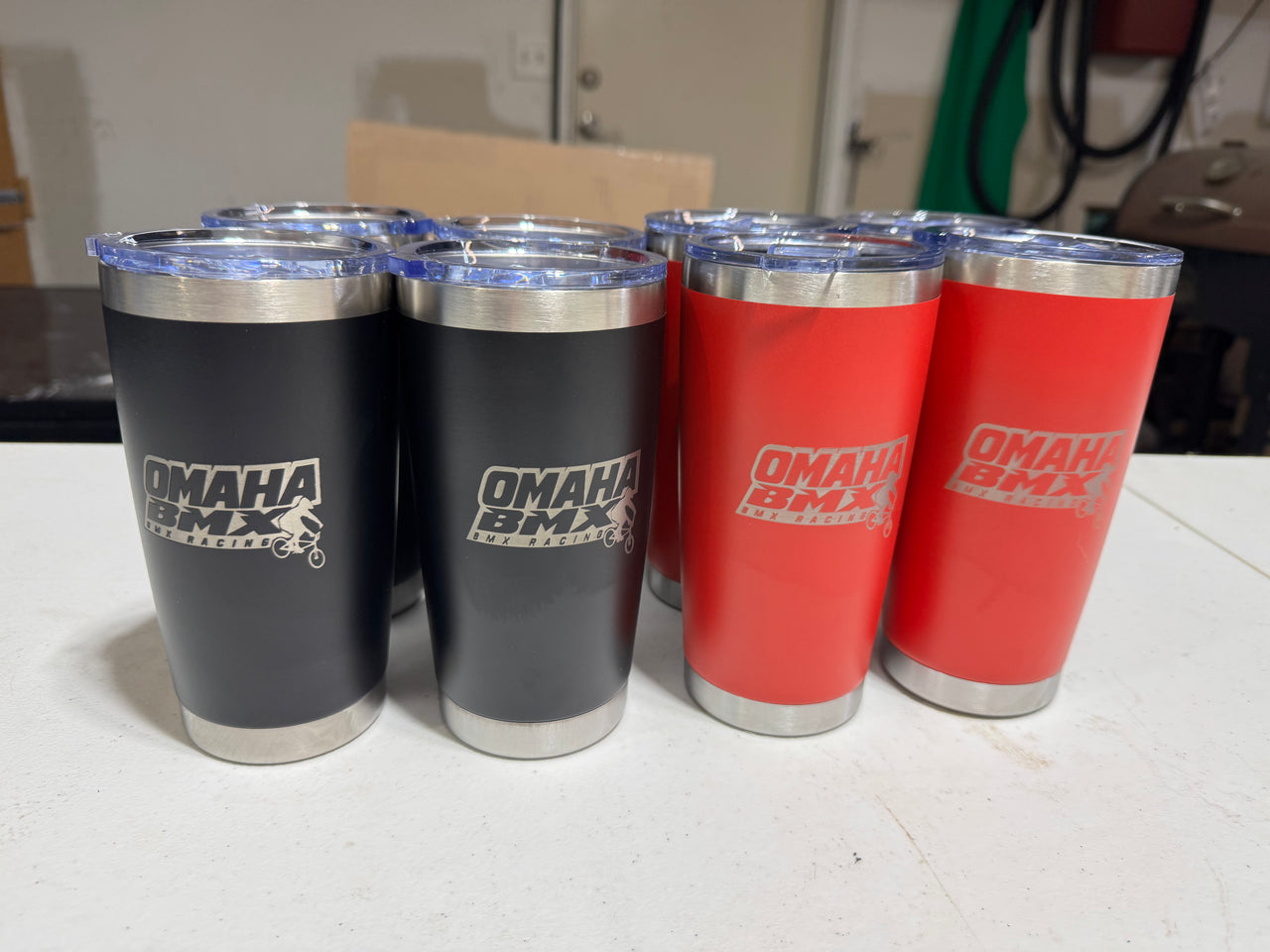 Omaha BMX Track 20oz Cups. $5 of each purchase goes to the track.