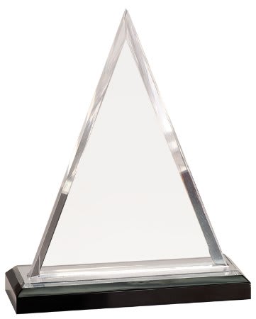 8 3/4" Blue Triangle Impress Acrylic
