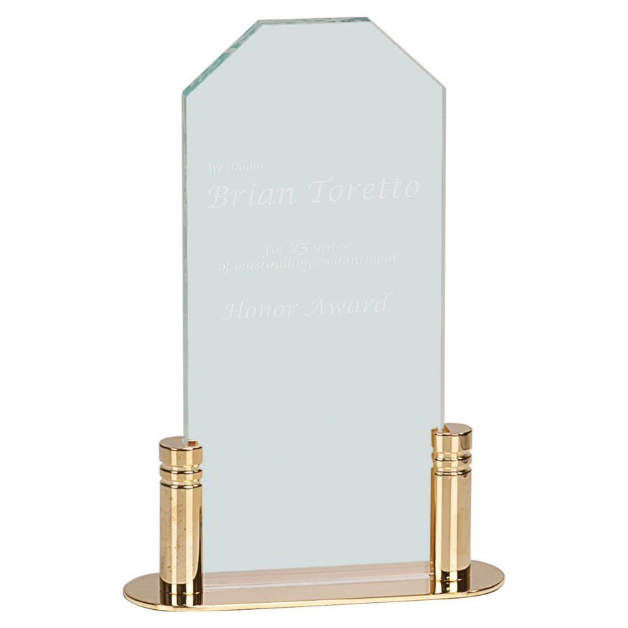 3" x 7" Jade Corners Pop-In Acrylic (Base not included)