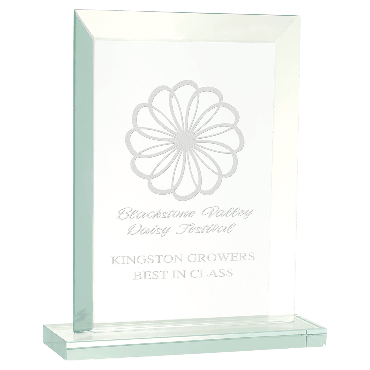 7 3/4" Rectangle Jade Glass Award