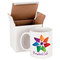 Thumbnail for 11 oz. White Sublimatable Ceramic Mug with White Box