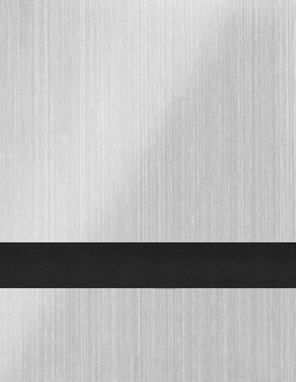 Undersize .020" Brushed Aluminum/Black Duets Flexible Contours Plastic