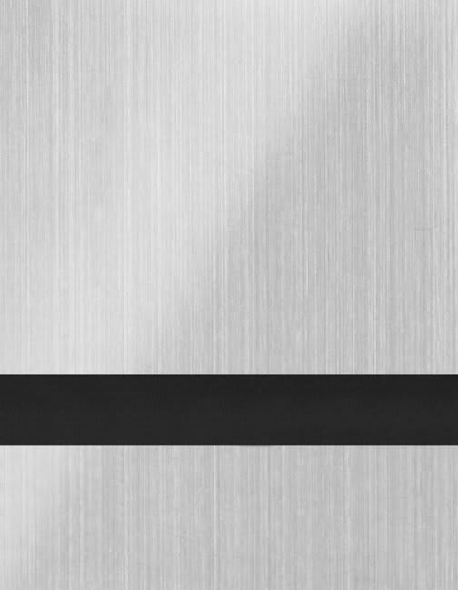 24" x 49" x 1/16" Brushed Aluminum/Black Duets Laser Indoor Plastic