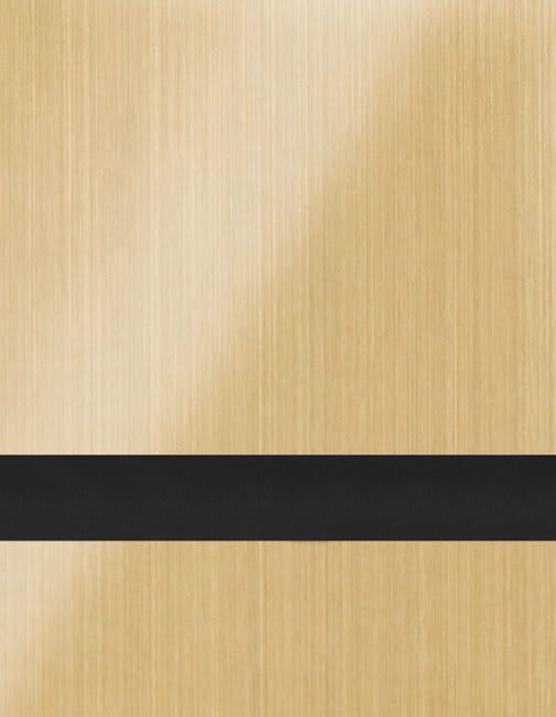 24" x 49" x 1/16" Brushed Satin Gold/Black Duets with Clear-Guard Laser Indoor