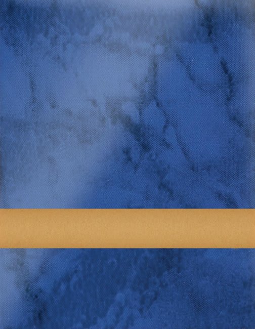 23 1/2" x 49" x 1/16" Blue Marble/Gold Duets Laser Indoor Plastic