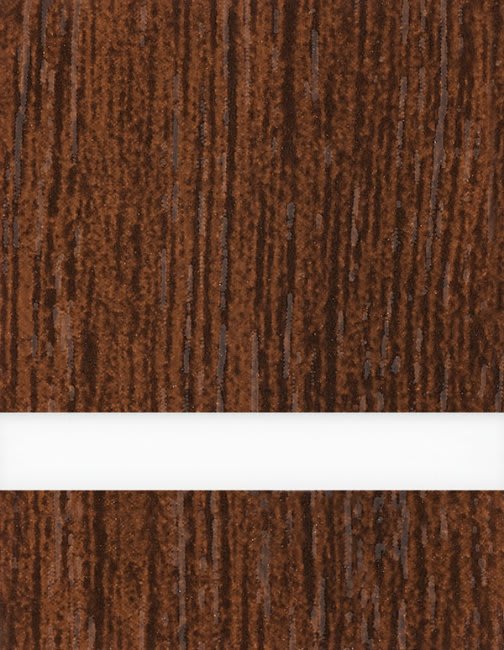 11 1/2" x 24" x 1/16" Walnut/White Duets Laser Indoor Plastic