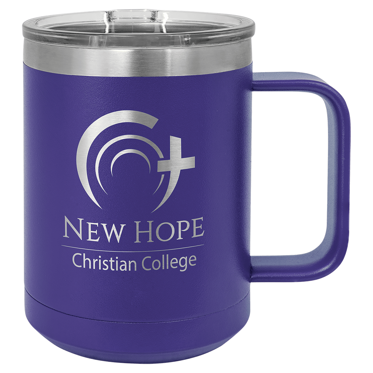 Polar Camel 15 oz. Purple Vacuum Insulated Mug with Slider Lid