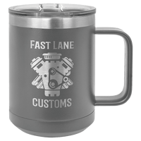 Thumbnail for Polar Camel 15 oz. Dark Gray Vacuum Insulated Mug with Slider Lid