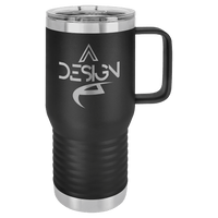 Thumbnail for Polar Camel 20 oz. Black Vacuum Insulated Travel Mug with Slider Lid