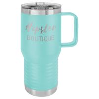 Thumbnail for Polar Camel 20 oz. Teal Vacuum Insulated Travel Mug with Slider Lid