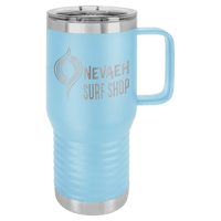 Thumbnail for Polar Camel 20 oz. Light Blue Vacuum Insulated Travel Mug with Slider Lid