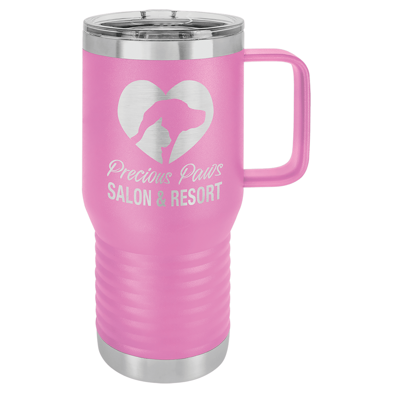 Polar Camel 20 oz. Light Purple Vacuum Insulated Travel Mug with Slider Lid