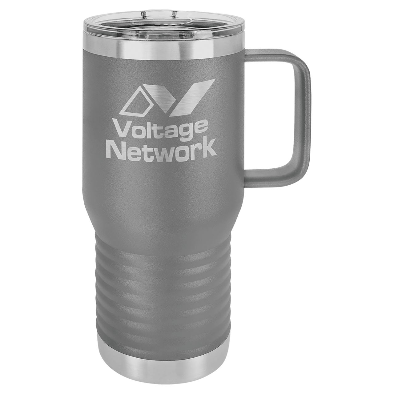 Polar Camel 20 oz. Dark Gray Vacuum Insulated Travel Mug with Slider Lid