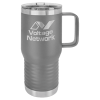 Thumbnail for Polar Camel 20 oz. Dark Gray Vacuum Insulated Travel Mug with Slider Lid