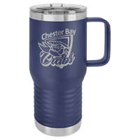 Thumbnail for Polar Camel 20 oz. Navy Blue Vacuum Insulated Travel Mug with Slider Lid