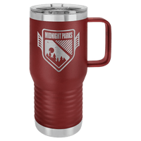 Thumbnail for Polar Camel 20 oz. Maroon Vacuum Insulated Travel Mug with Slider Lid